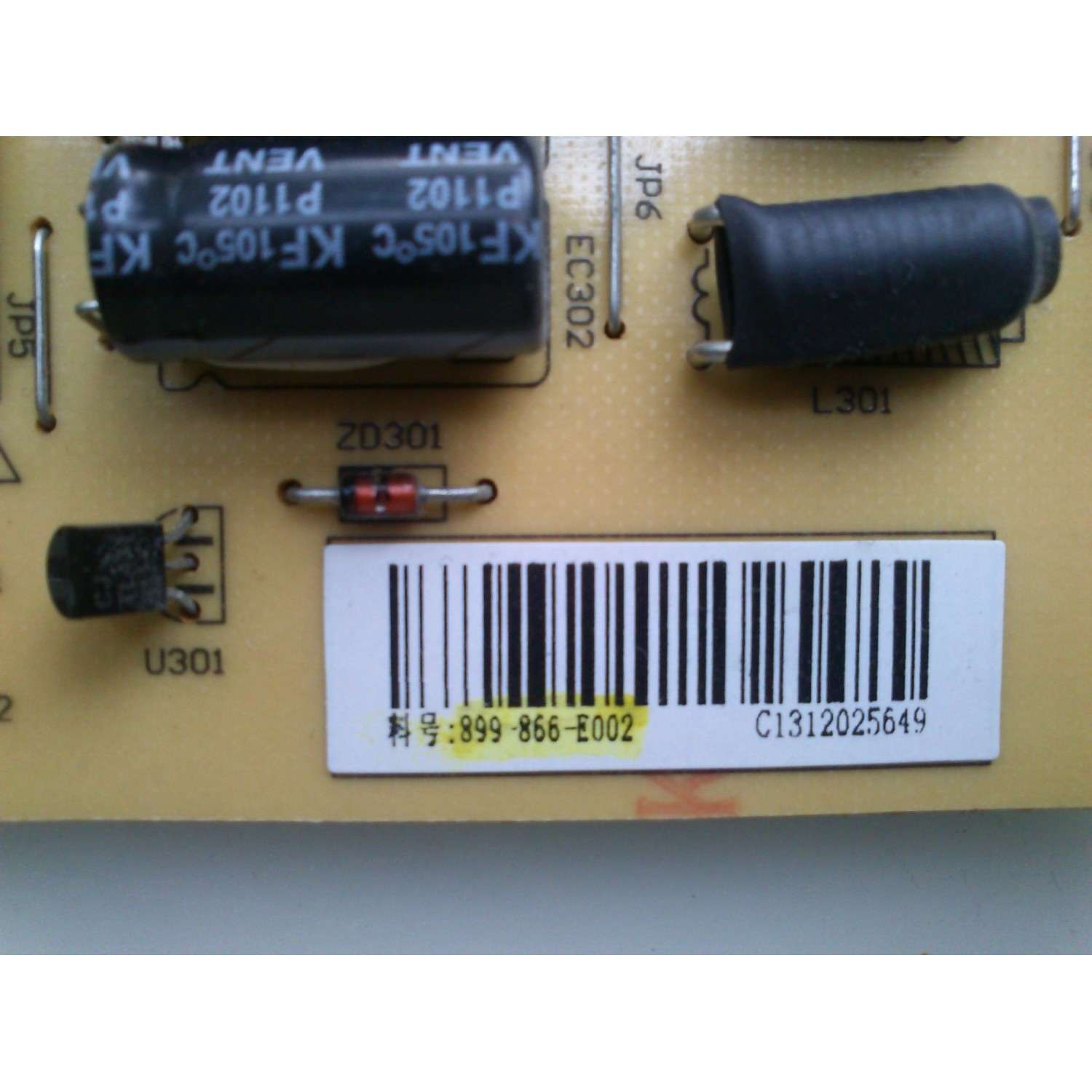 FUENTE DE PODER ORIGINAL PARA TV COBY / NUMERO DE PARTE 899-866-E002 / 200-510-ER866 / ER866 / MODELO LEDTV3226 - Imagen 2